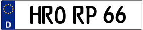 Trailer License Plate